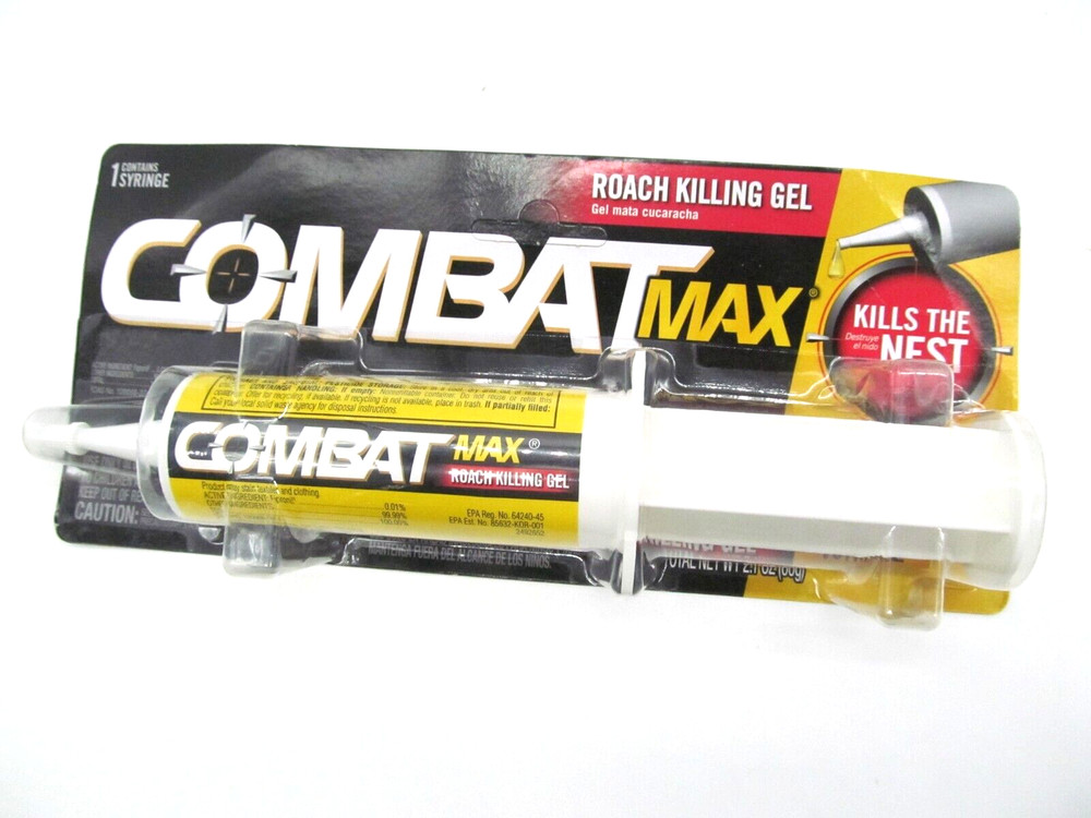 Combat 60 g Source Kill Max Roach Kill Gel-2.1 oz (1 Syringe),NEW!