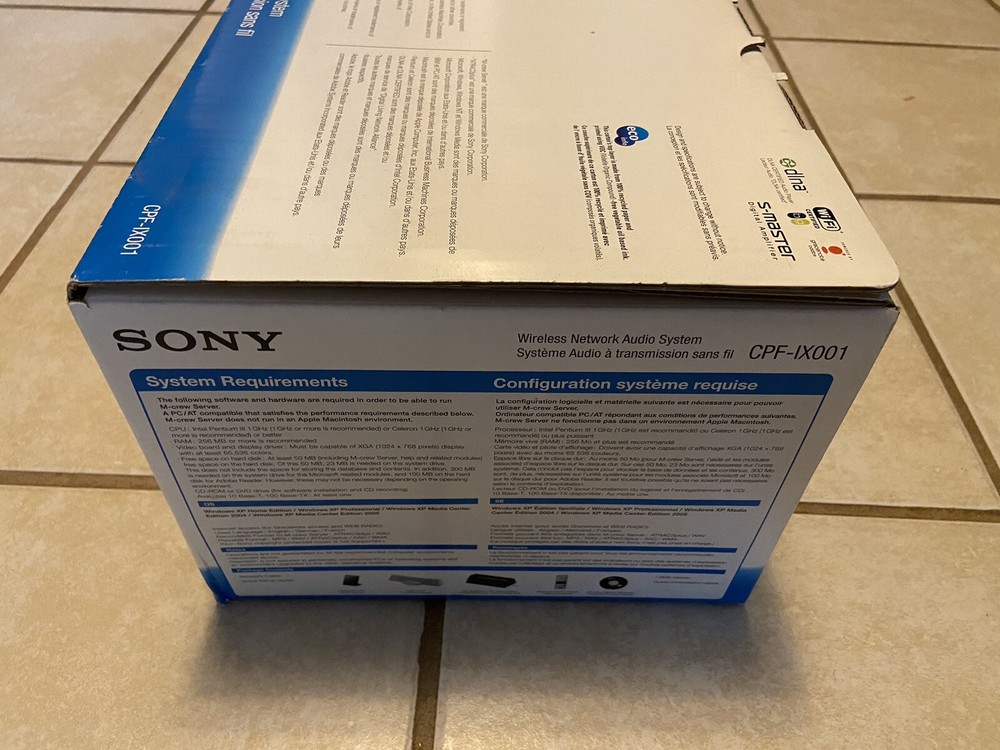 Sony CPF-IX001 Wireless Network Audio System Speaker New