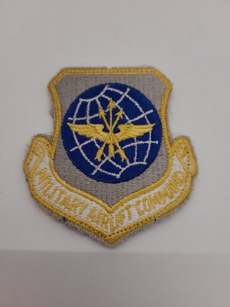 Military Airlift Command Hook and Loop Type Backing Patch