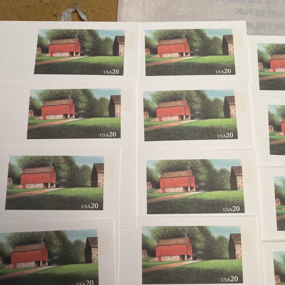 15 "Red Barn" 20 CENT 1995 postcards