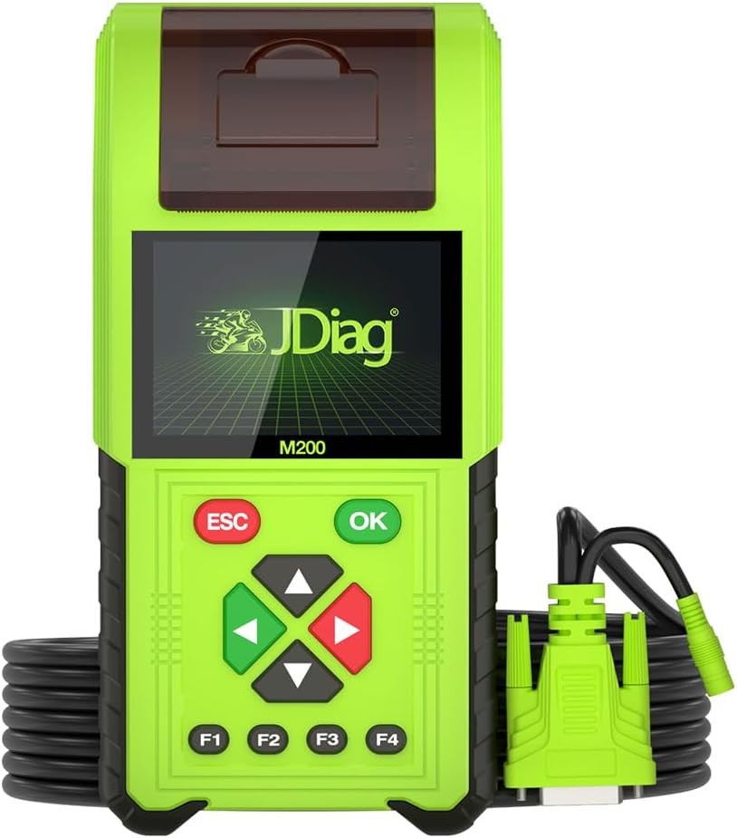 TopDiag M200 OBD Motorcycle Diagnostic Scanner Battery Tester Moto Code Reader