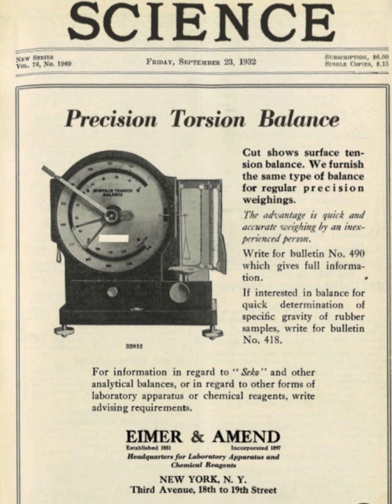Precision balance, Science