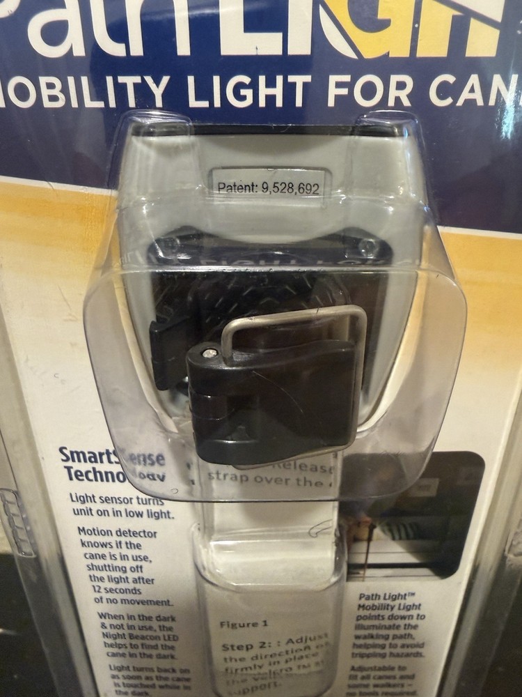 CARA Path Light Easy Attach LED Mobility Light for Canes Model 77 w/ Smart Sense
