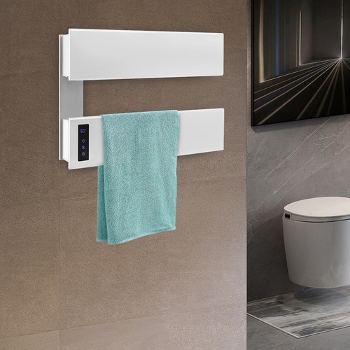 Electric Towel Rack, Wall-Mounted Heater with Adjustable Timer & Temperature