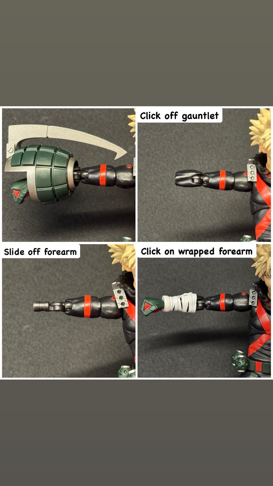 SHF Bakugo Bandaged Wrapped Arm