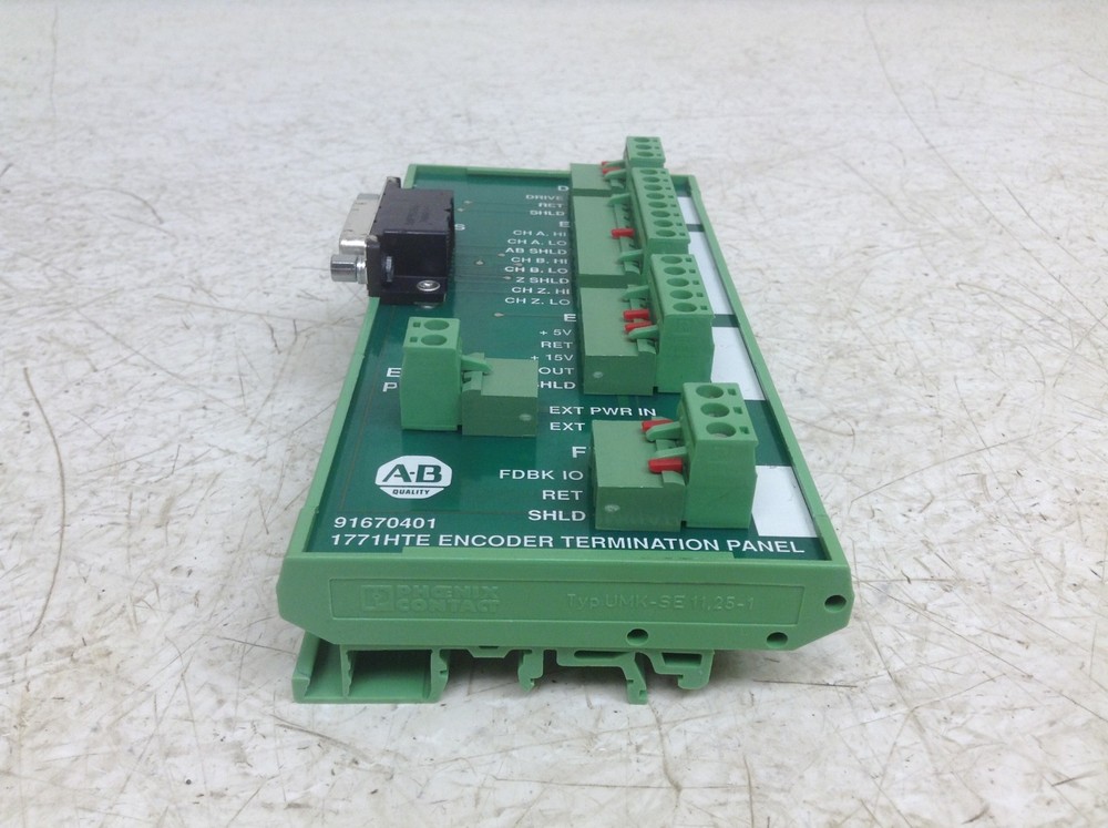 Allen Bradley 91670401 1771HTE Encoder Termination Panel
