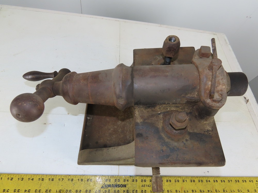 Early Lathe Machine Tail Stock Assembly