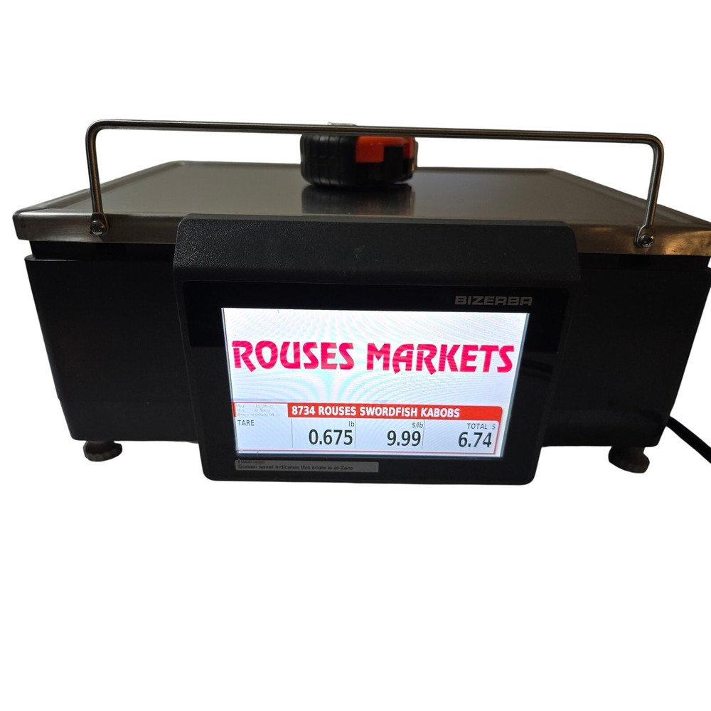 Bizerba XC 100 CE Touchscreen Retail Scale w Printer POS Touch Screen- READ