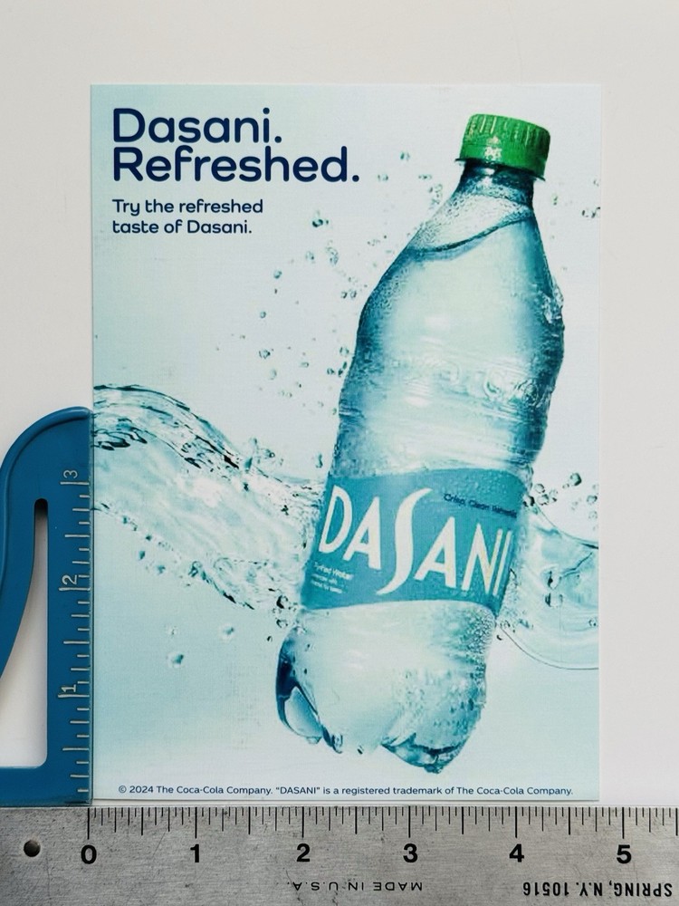 Dasani Water Refreshed Sticker Decal