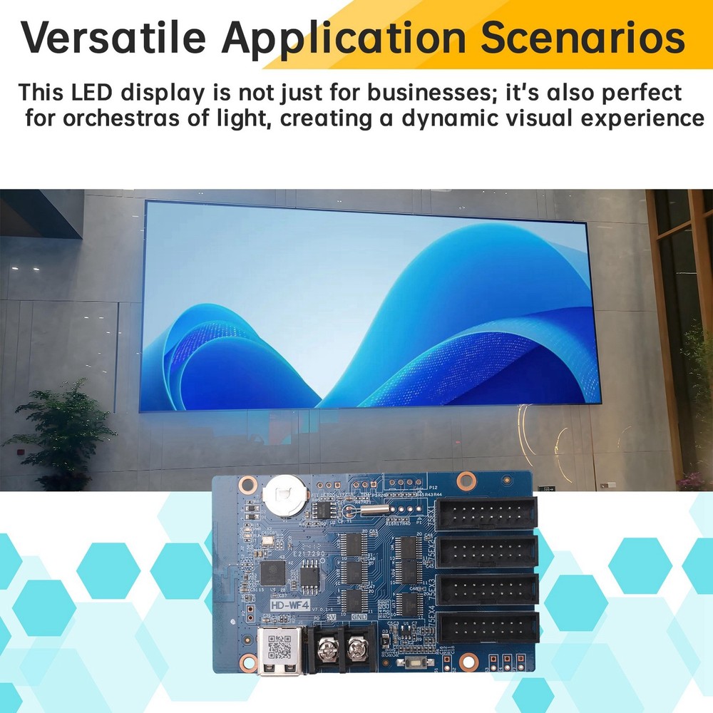 -WF4 Full Color RGB HUB75 Controller LED Display Screen Pixel Animation LED7876