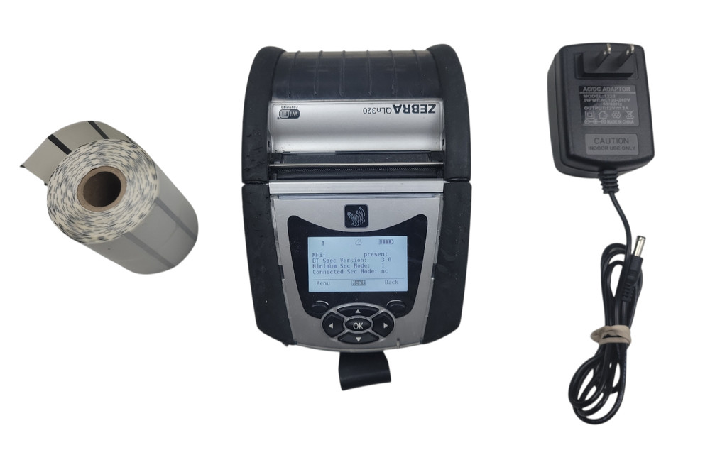 Zebra QLn320 Mobile Thermal Label Printer Bluetooth WiFi Handheld Barcode