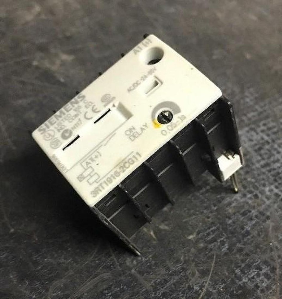 SIEMENS AUXILIARY TIMER-ON DELAY MODULE 3RT1916-2CG11 0.05-1 SECOND **WARRANTY**