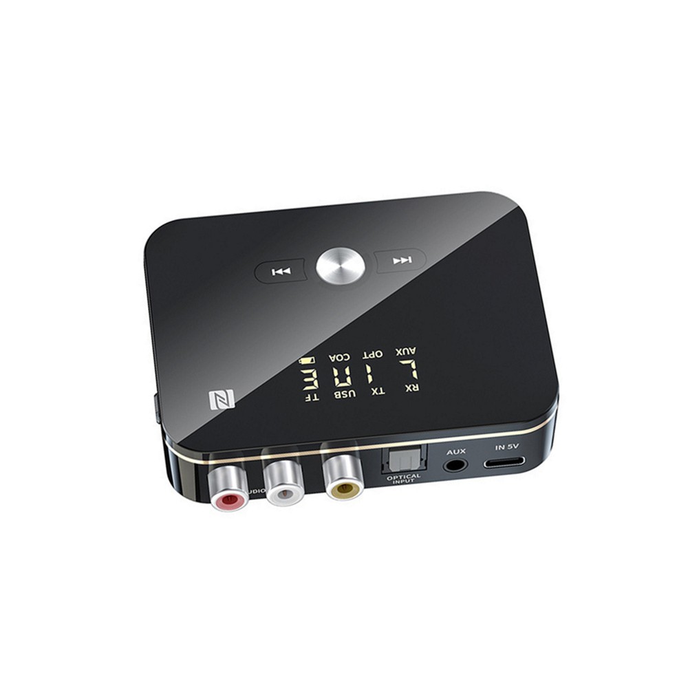 NFC Multi-Function Bluetooth Receiver Wireless 3.5mm AUX to 2RCA Audio Adapter B