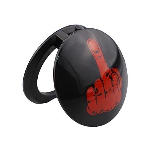 Red Gesture Engine Start Stop Button Cover, Rotary Car Push Start Interior