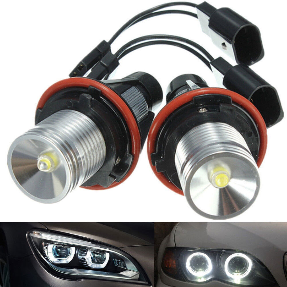 2X Angel Eyes Halo LED Lights Bulb For BMW E39 E87 E64 E63 E65 E66 E53 X5 E83