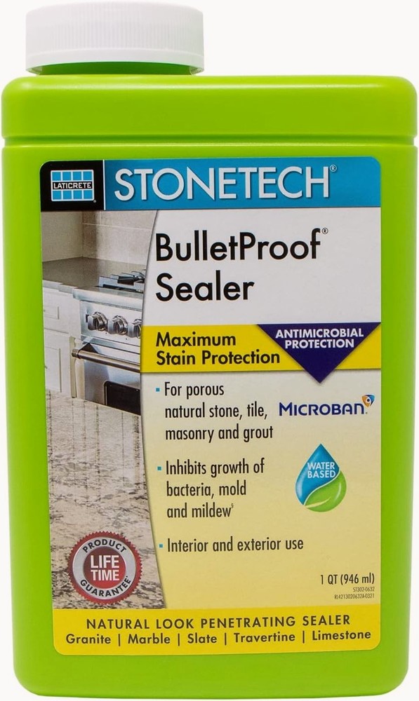 STONETECH Bulletproof Sealer 32 Oz Waterproof Stone Grout Protector Clear