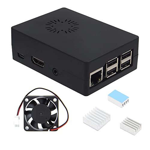 ABS Case with Heatsink & Fan for Raspberry Pi 3B+/3B/Libre Computer Board AMl