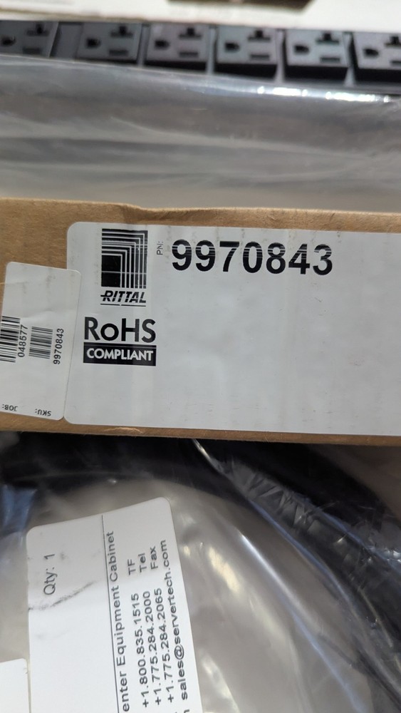 Rittal ROHS Basic Rack PDU 20AMP 12 Outlets Model 9970843
