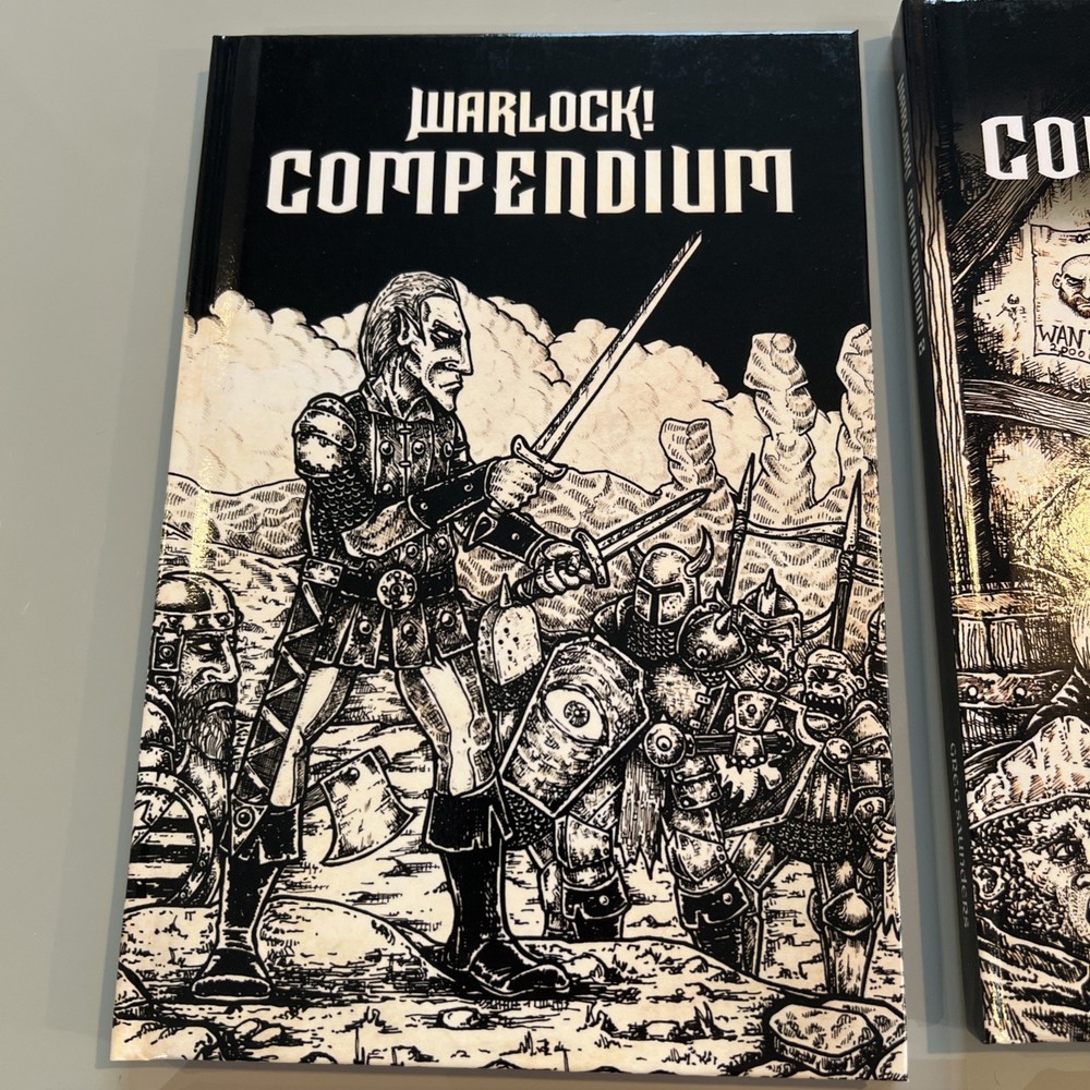 Warlock! RPG Compendium Vol 1, 2 & 3 + Goblin By Fire Ruby Designs BOSR