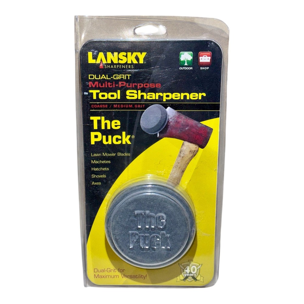 Lansky "The Puck" – Dual-Grit Multi-Purpose Tool Sharpener