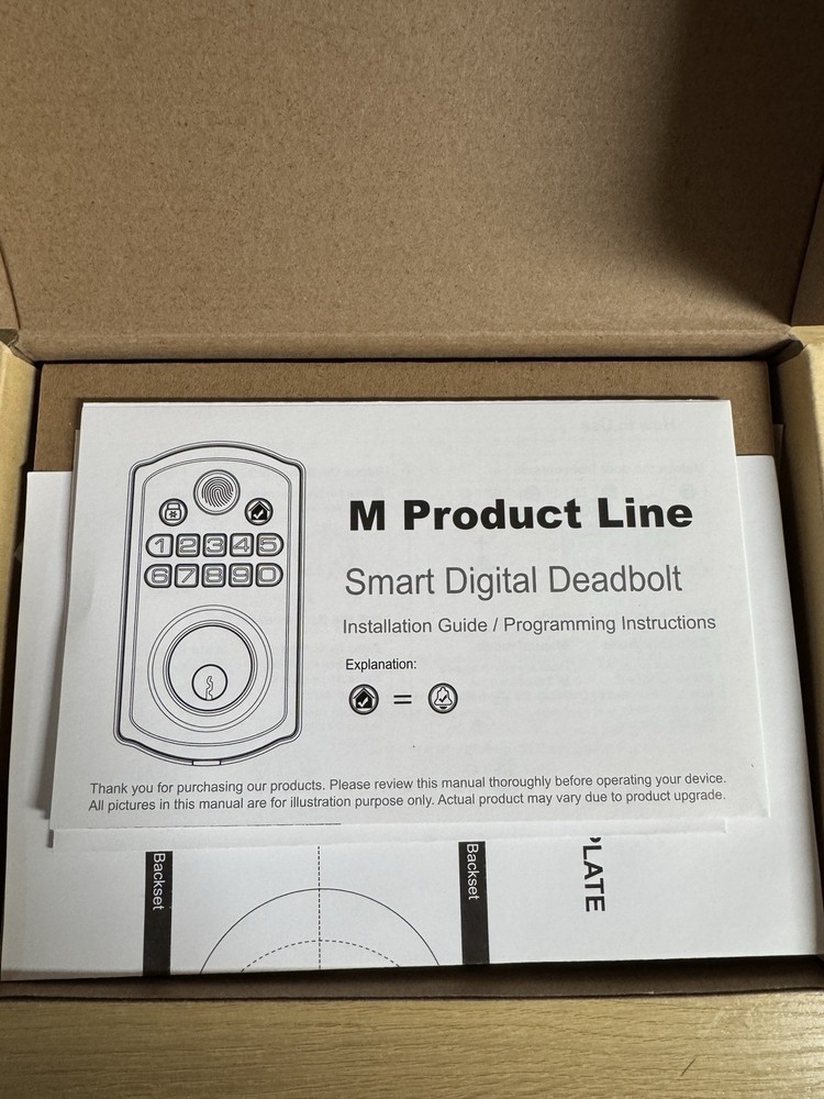 Locsmart fingerprint Door Lock Control Keyless Deadbolt AUTO LOCK