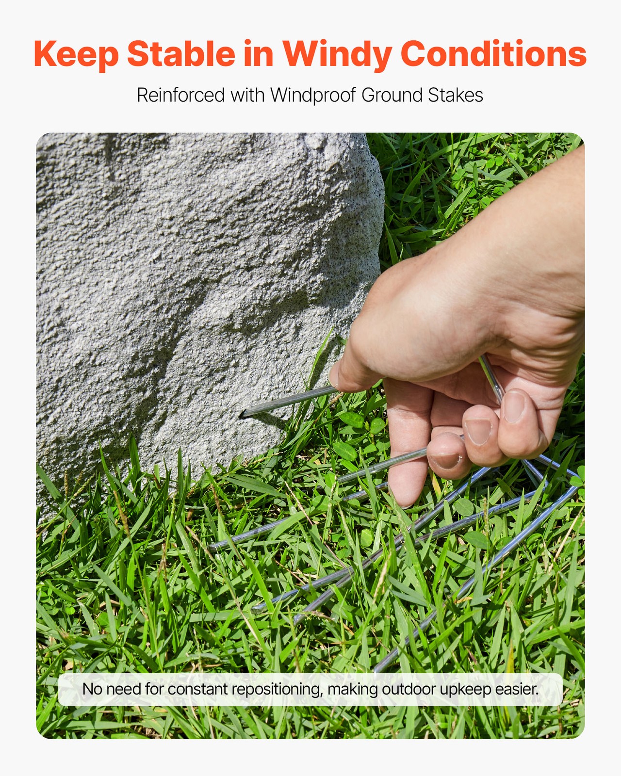 VEVOR Fake Landscape Rock Well Pump Cover Outdoor Realistic Boulder Grey M