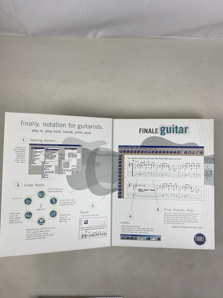 Make music Finale Guitar Notation Software CD-ROM Win/Mac TAB Comp Program