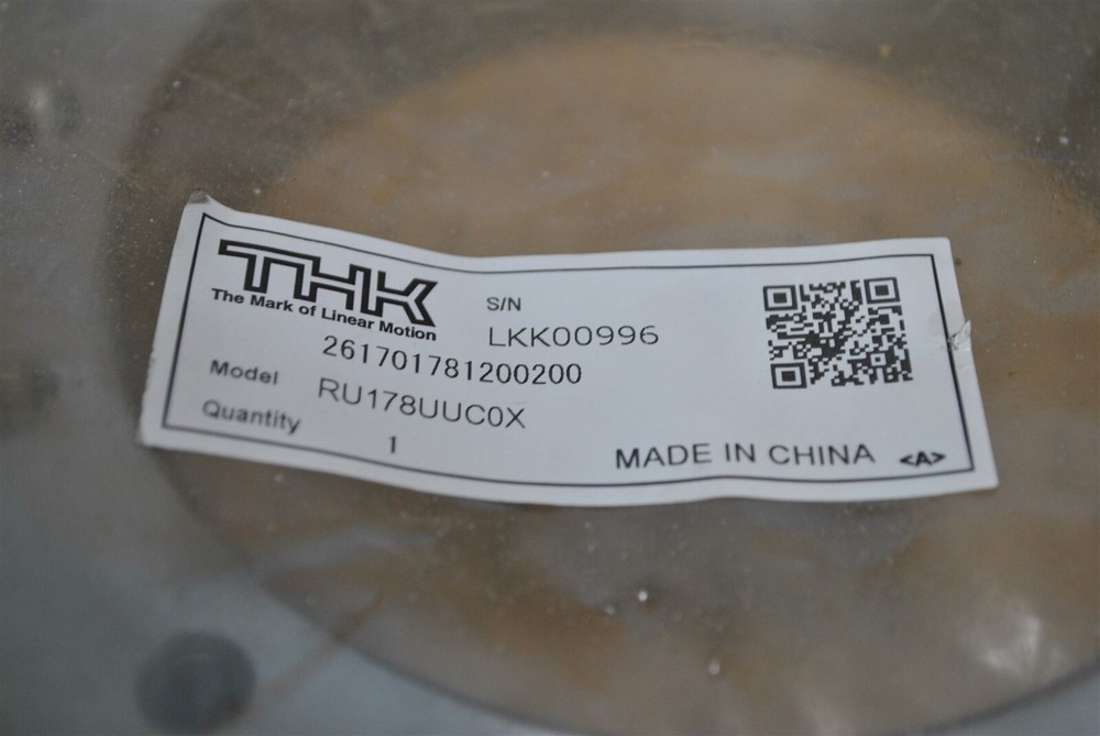 THK Cross Roller Ring Model No. RU178UUC0X
