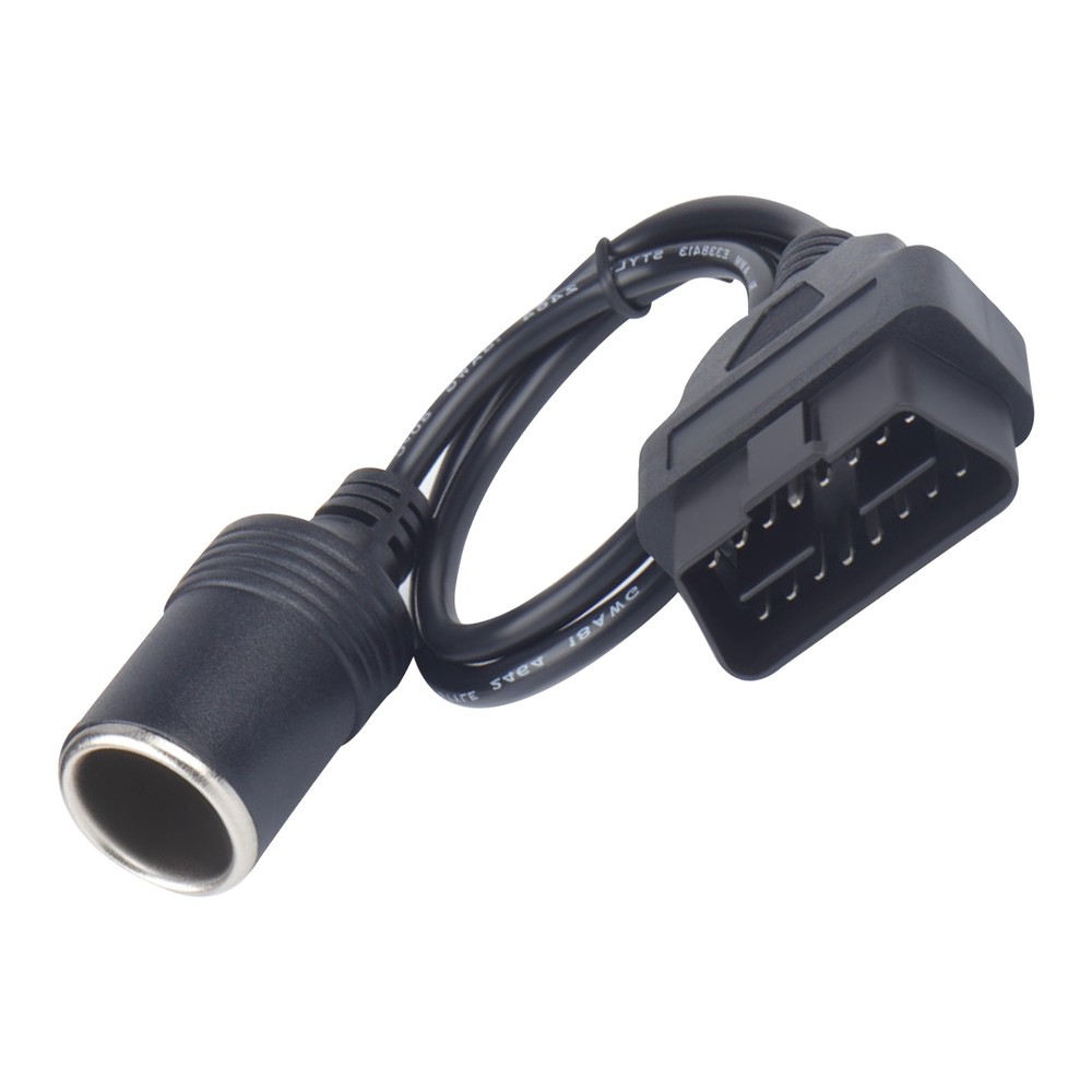 Universal ABS OBD2 Car Cigarette Lighter 16 Pin Socket Power 1 Way Adapter cc
