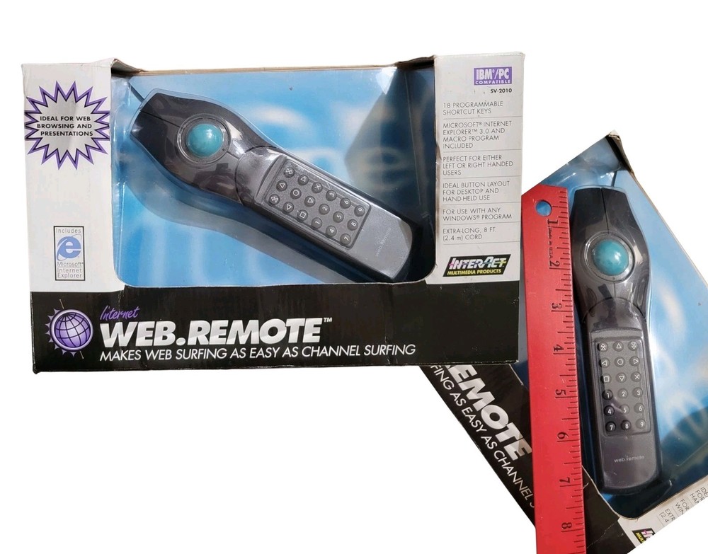Interact Web.Remote Internet Surfing Remote Control Ball Mouse PC SV-2010 - NIB
