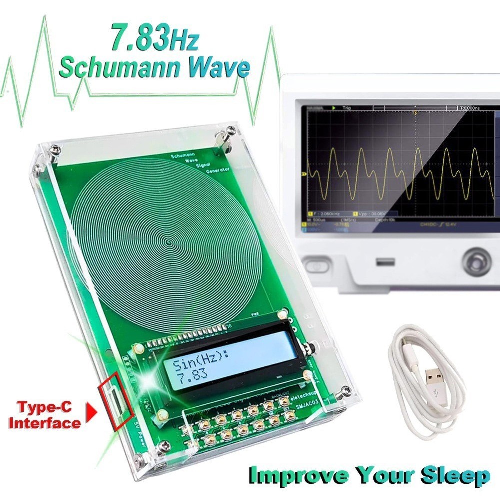 SchumannWave 7.83Hz Custom Frequency Generator V2 Adjustable for Better Sleep