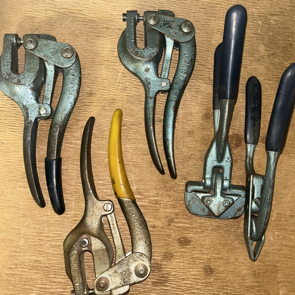 5 PCS.Whitney Hand Punch & Shears