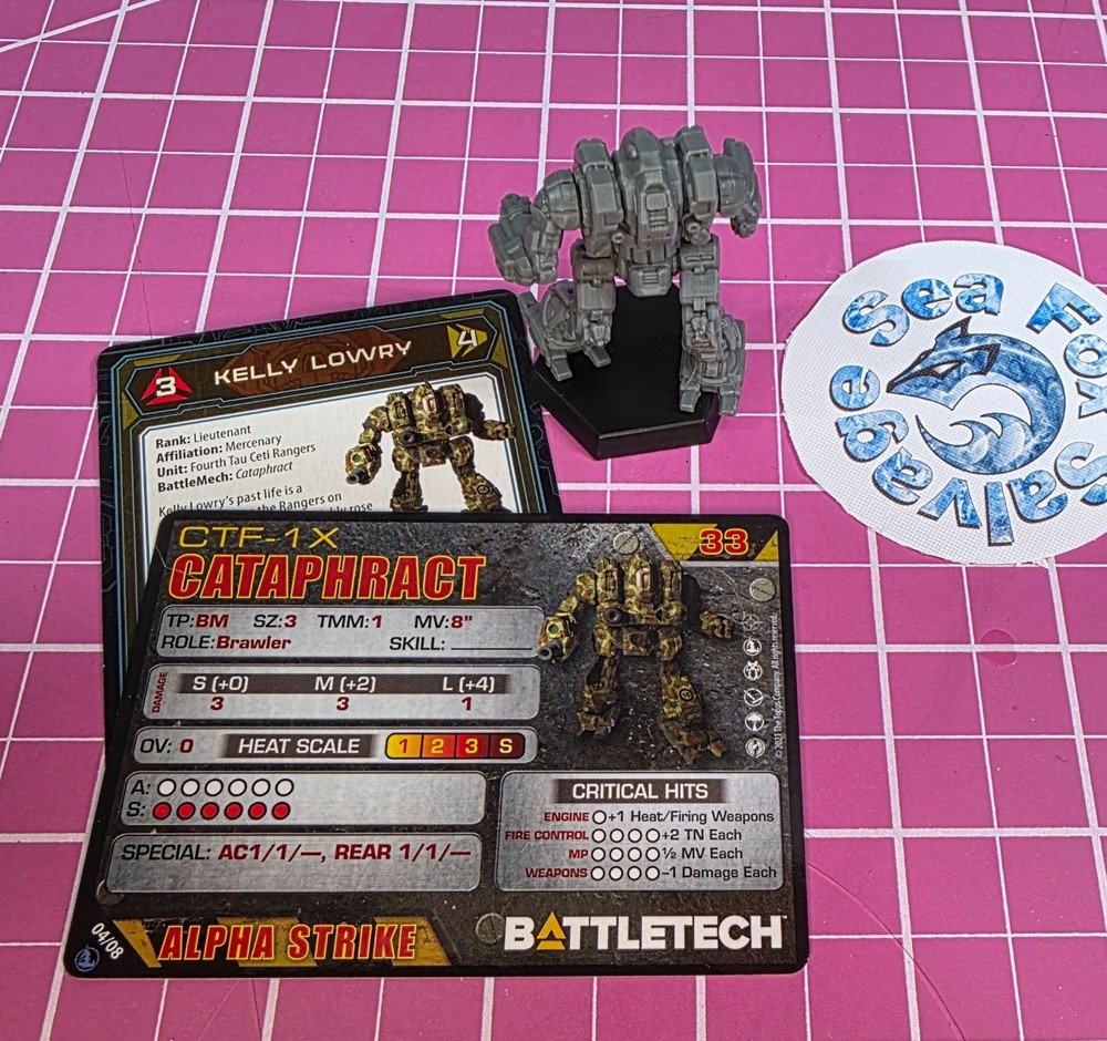 BattleTech Cataphract Mech -- Inner Sphere Heavy Battle Lance + Cards