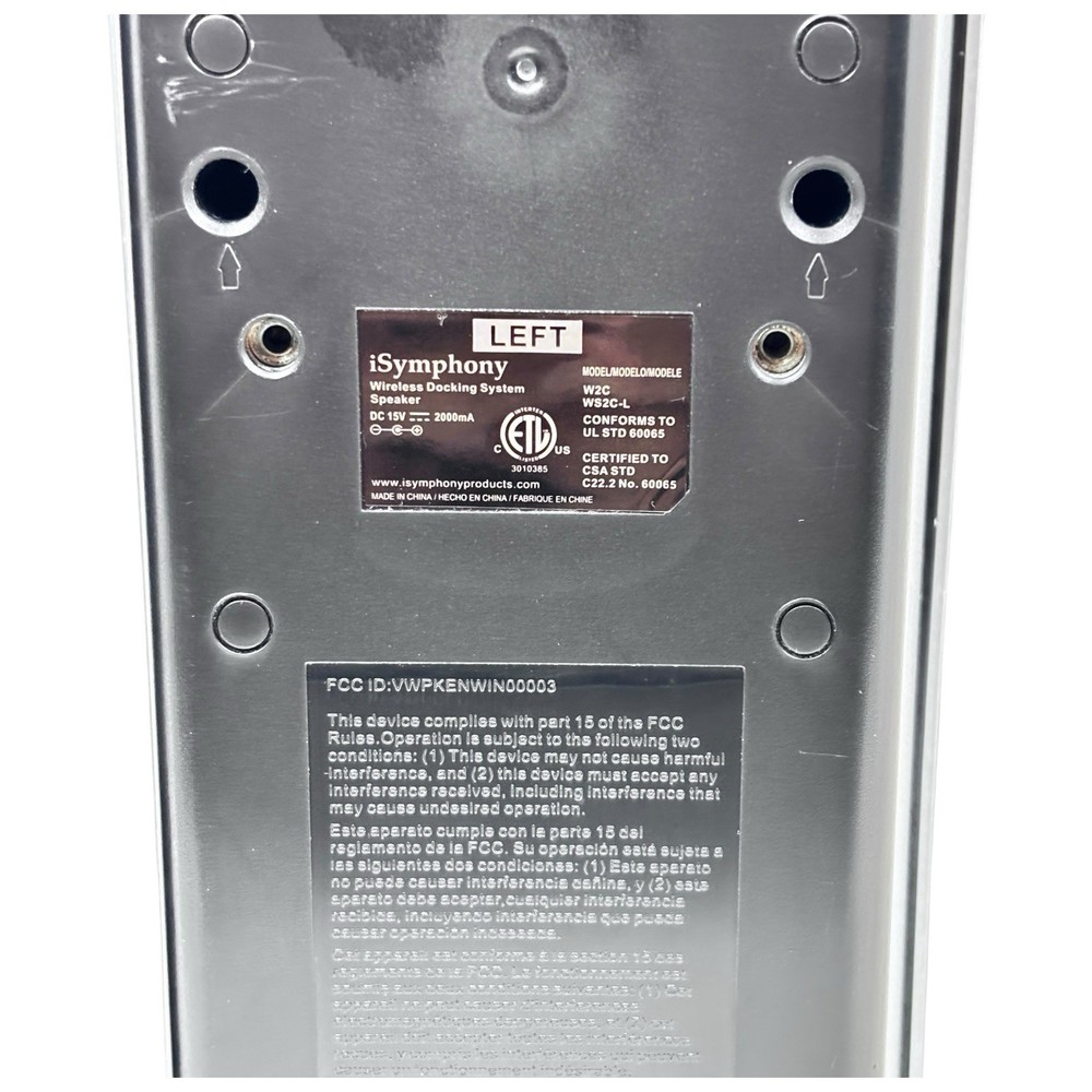 iSymphony W2C Audio System CD/USB/SD/iPod/Bluetooth