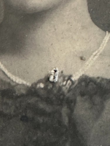 1890s African American Woman Portrait Photograph Embroidered Frame Jones Studio