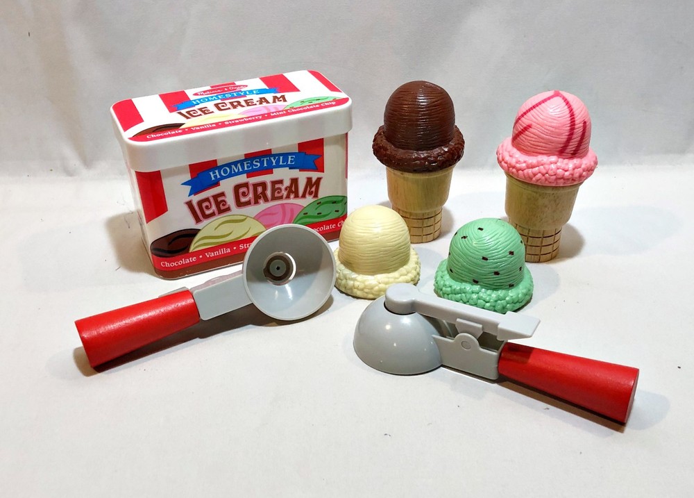 Melissa & Doug Scoop & Stack Ice Cream Cone Magnetic Playset
