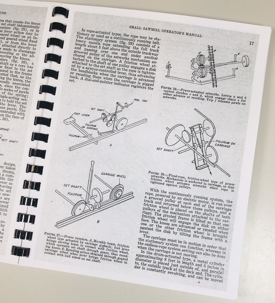 Two How-To Run Circular Sawmill Operators Manuals Troubleshooting Setup Plans