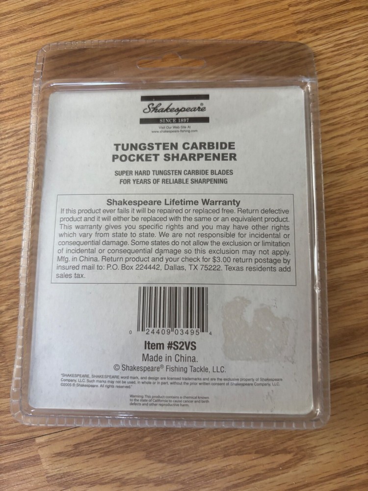 SHAKESPEARE POCKET SHARPENER S2VS