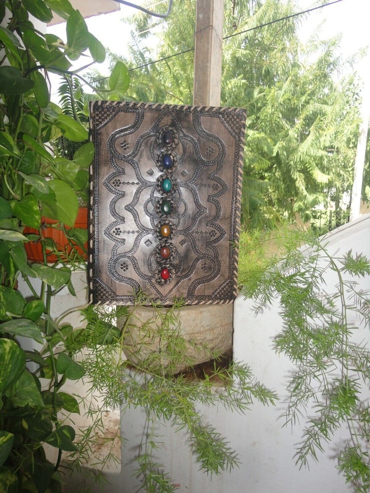 Handmade Journal Notebook Diary Extra Large Seven Stone Embossed