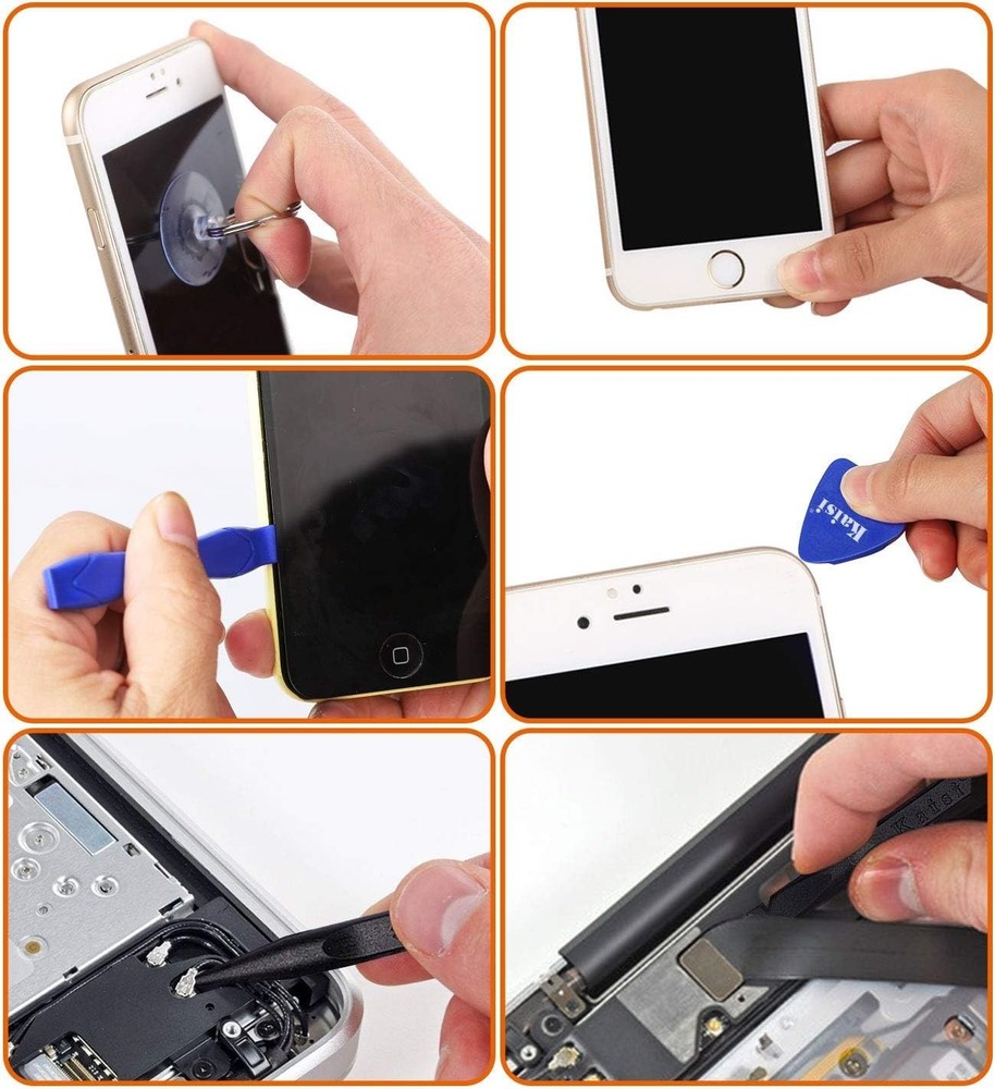 11 PCS Screen Suction Cup Kit LCD Screen Opening Tools Screen Replacement Too...