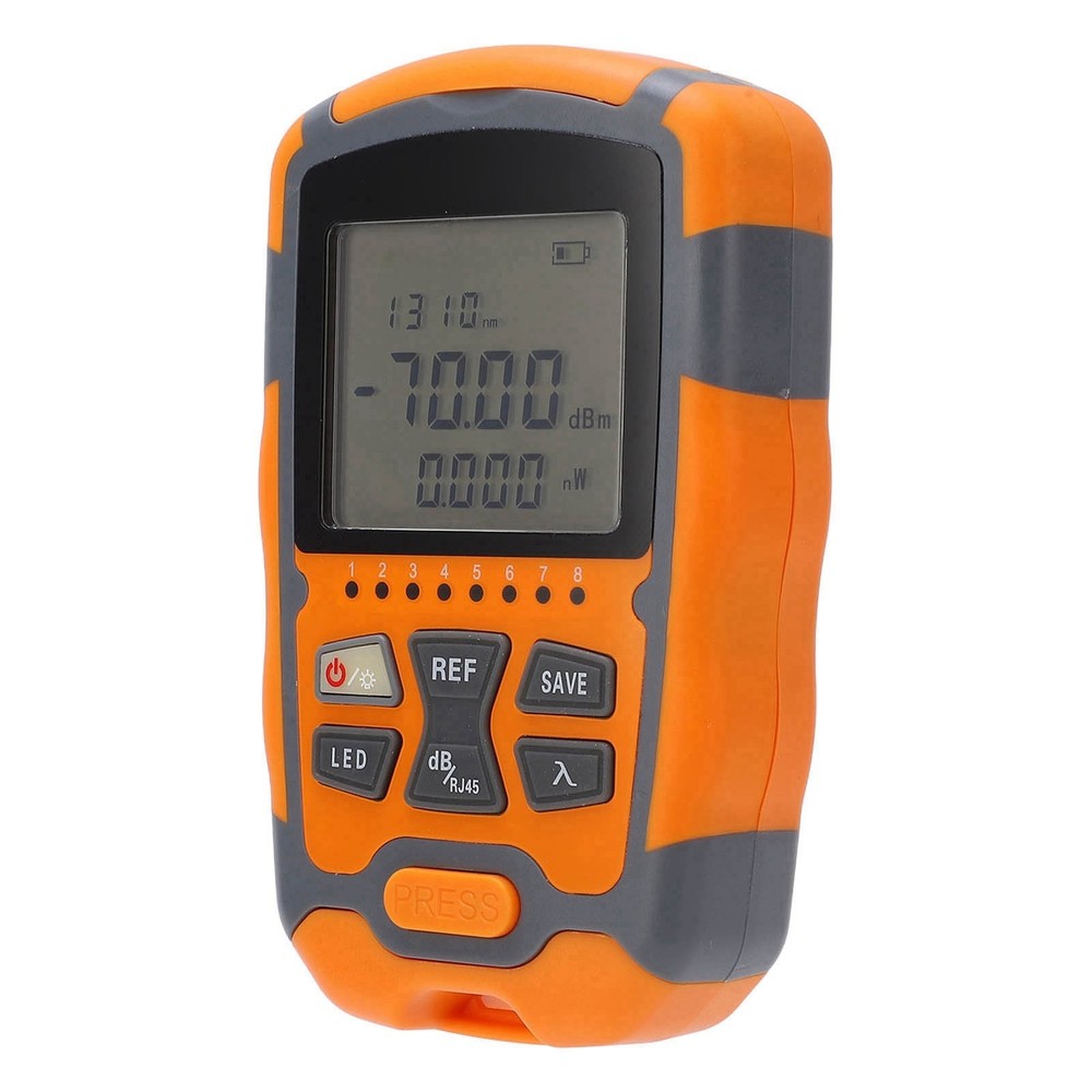Optical Fiber Cable Tester, Multimeter Tool with LED Light & Power Meter