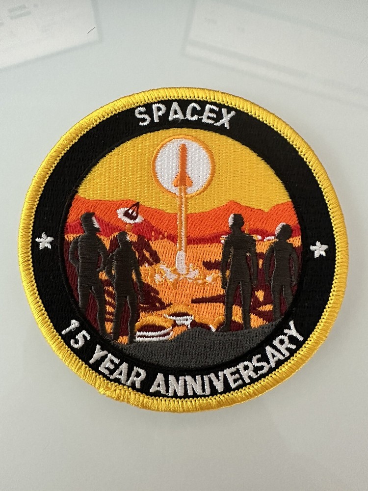 SPACEX 15 Year Anniversary PROGRAM MISSION PATCH 3” USA
