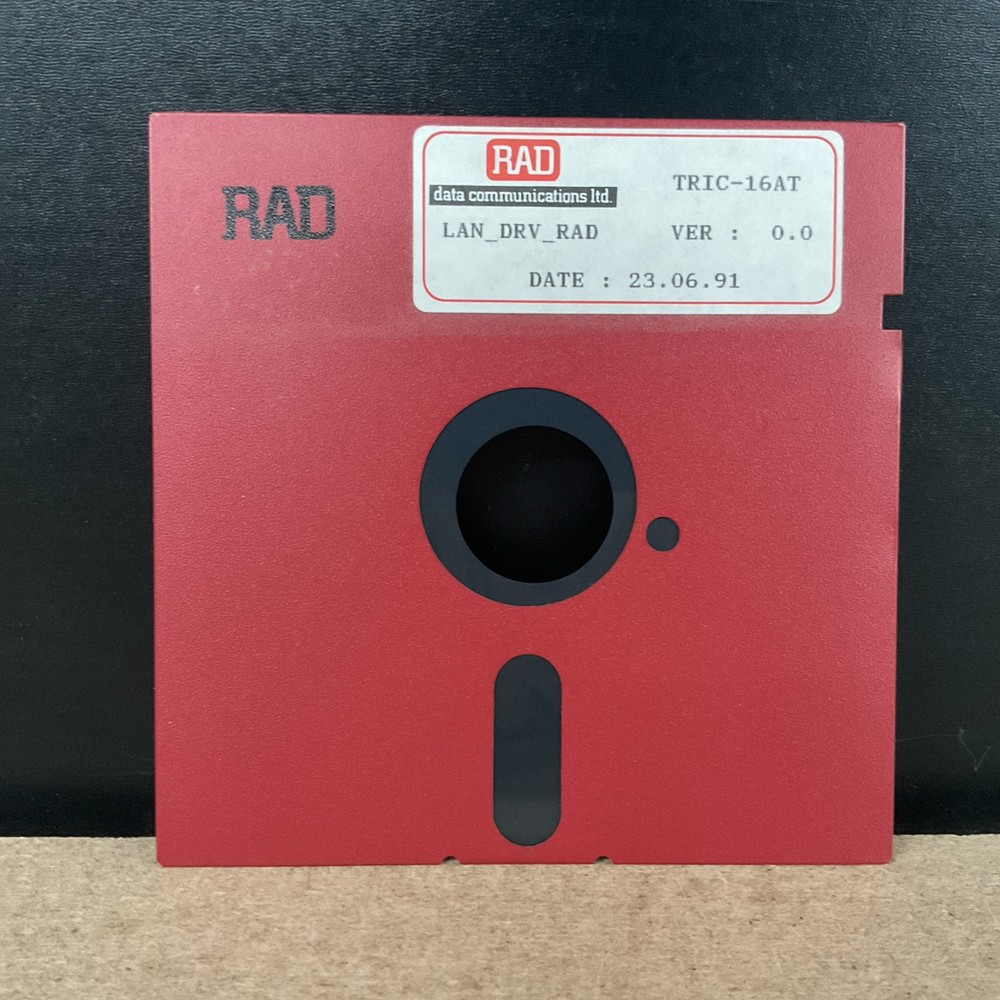 RAD Data Communications TRIC-16AT Version 0.0 5 1/4 Inch Floppy Disk