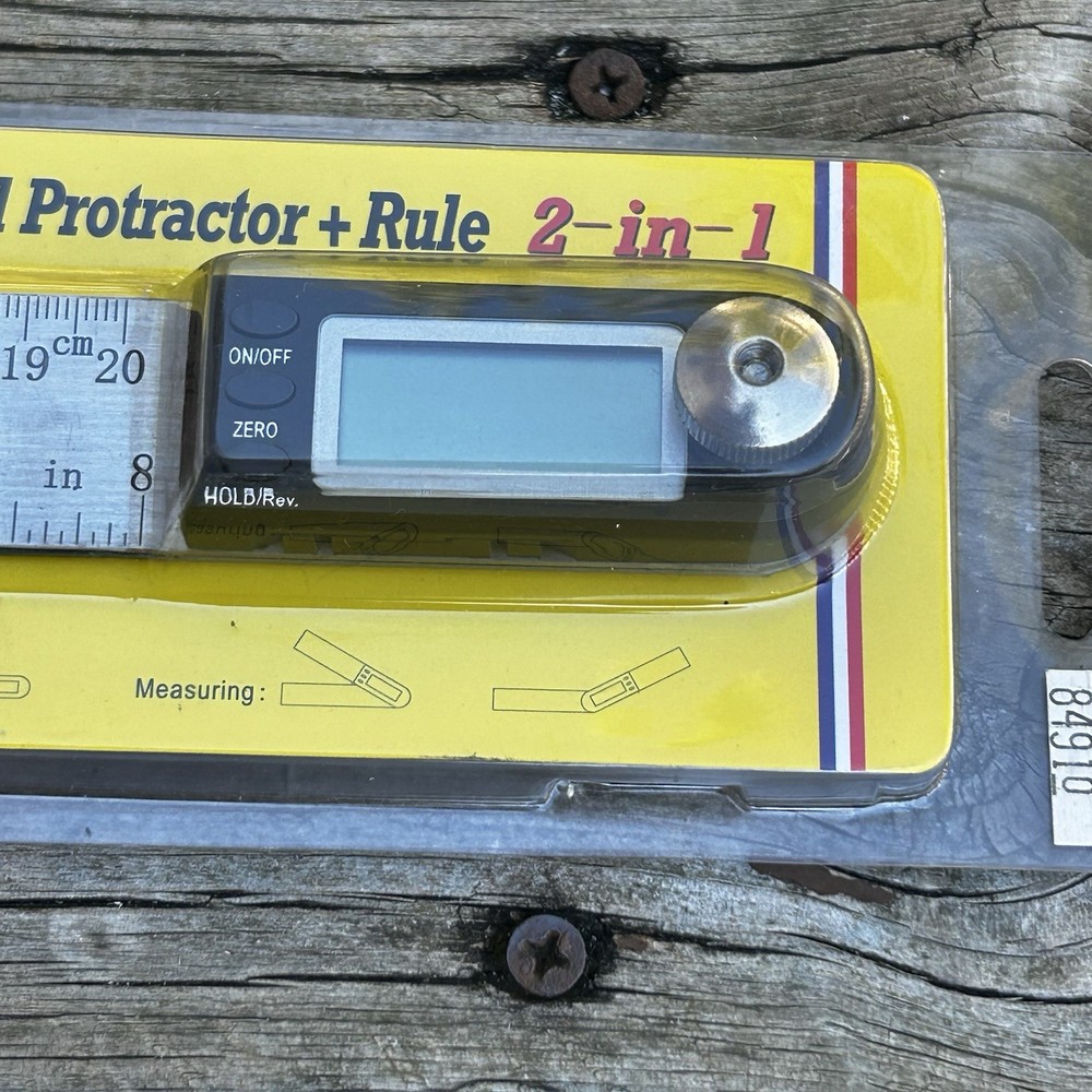 iGaging 8" 2-in-1 Digital Protractor & Angle Rule - New