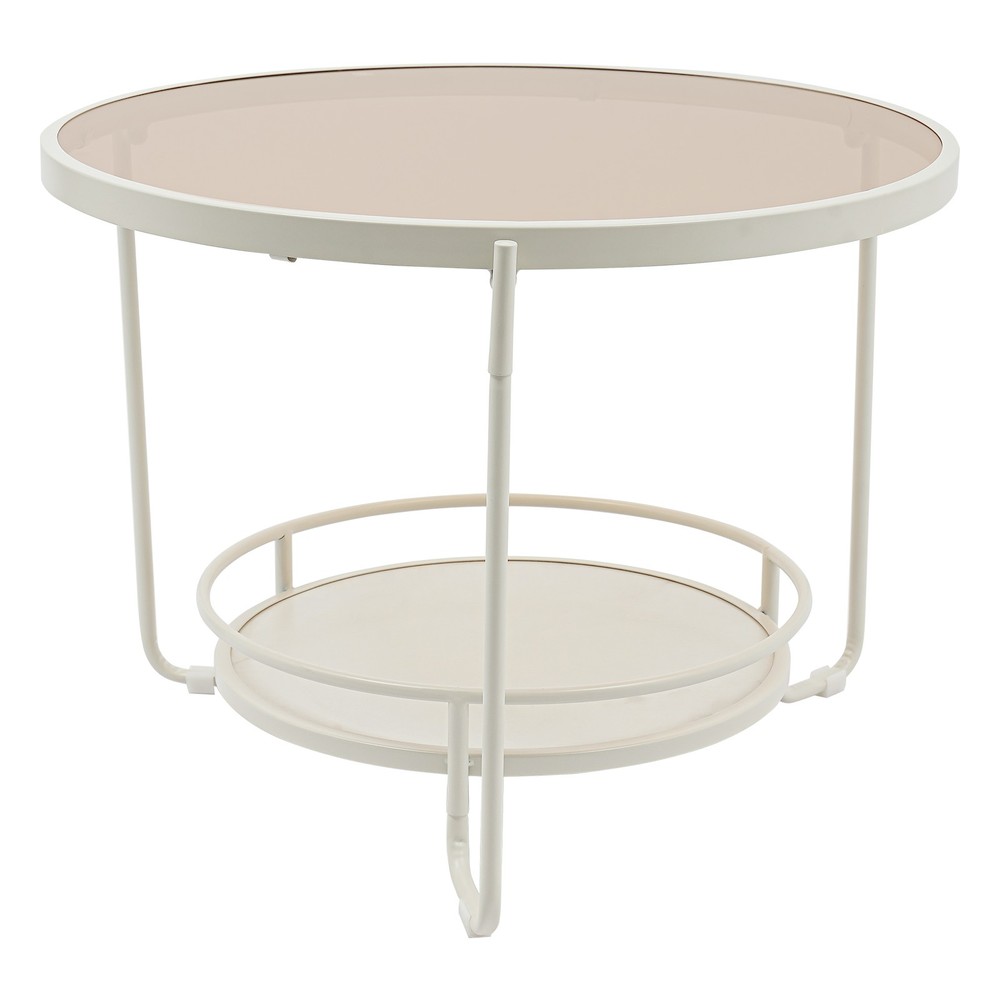 Modern Round 2-Tier Side Table, Coffee Table,tea table for balcony, study room