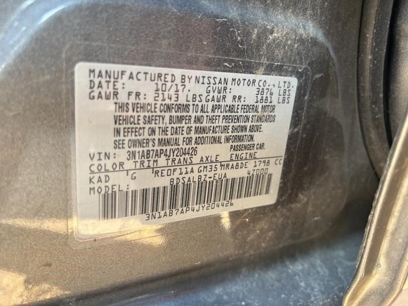 SENTRA    2018 Fuse Box Cabin 104687622