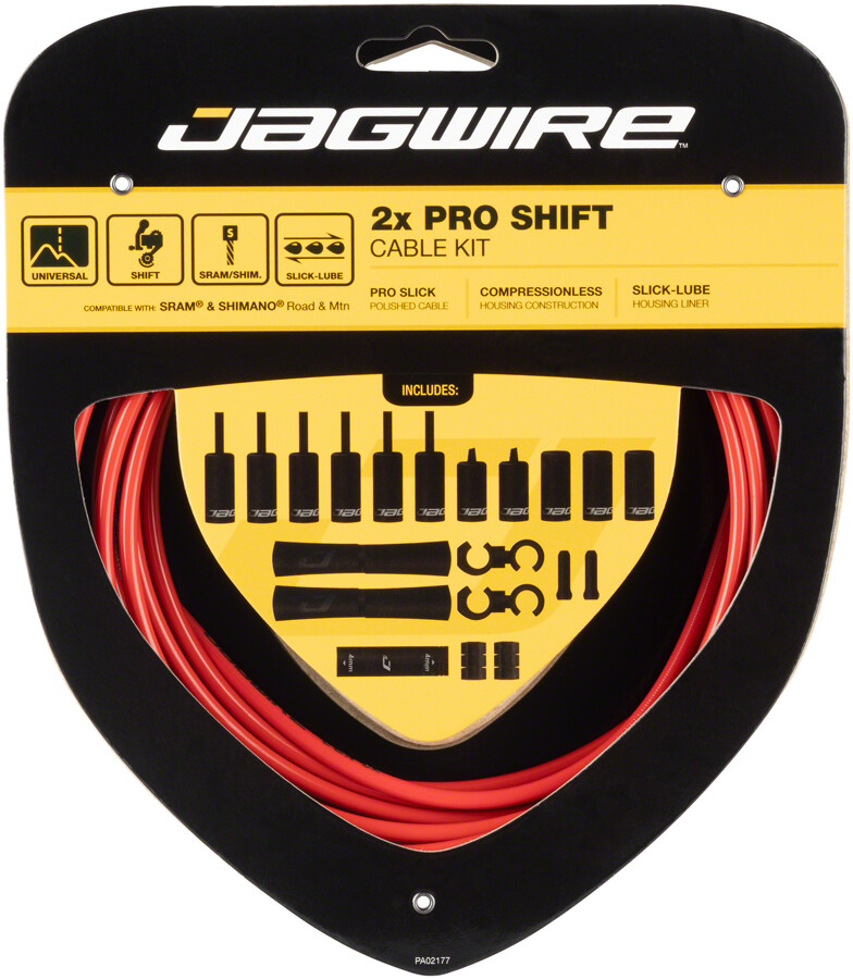 Jagwire Pro Shift Kit Black, Gray, Green, White, Blue, Yellow, Celeste, Red