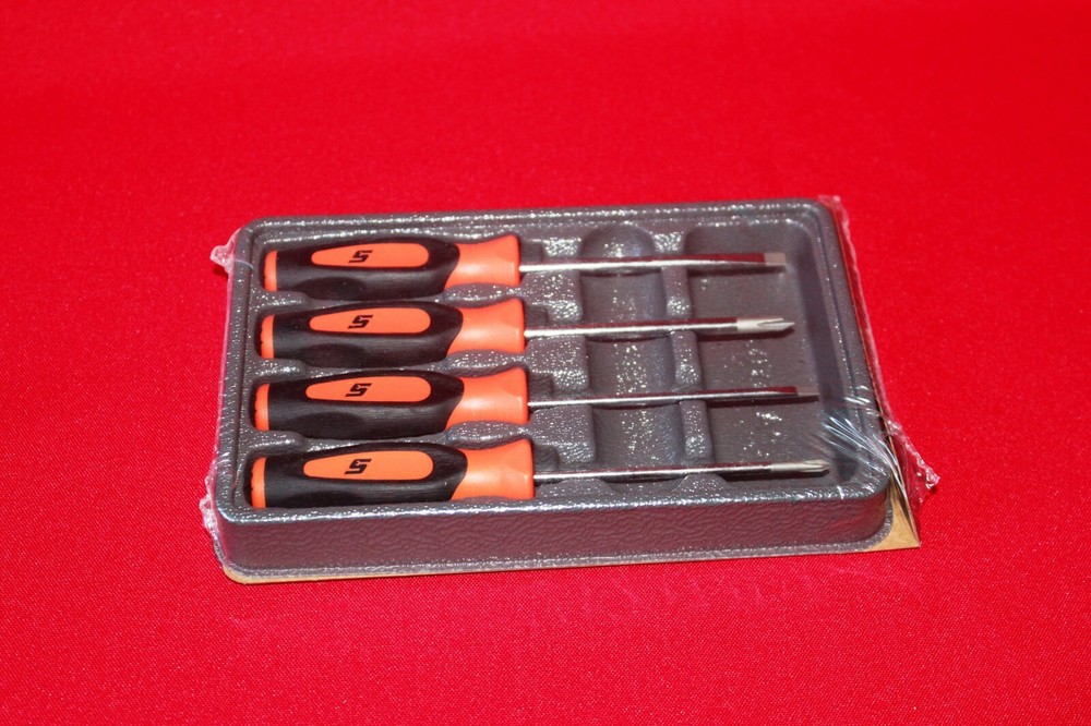 Snap On Tools  Mini Screw  4 Pieces Set Orange- SGDX40B  New