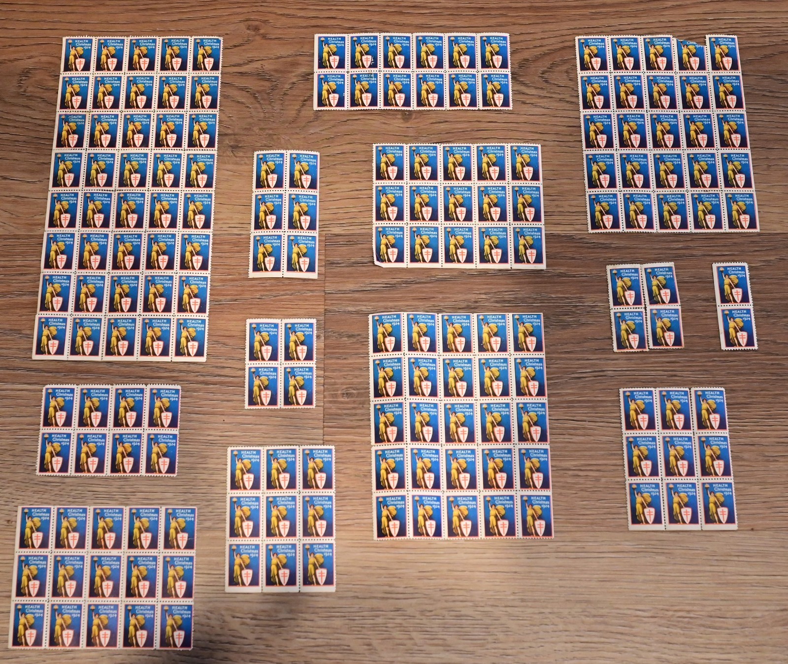 One lot of 174 Rare 1924  Christmas seal stamps