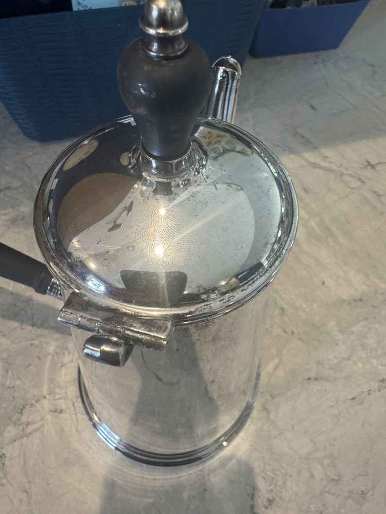 ANTIQUE SHEFIELD SILVER CHOCOLATE/TEA POT-